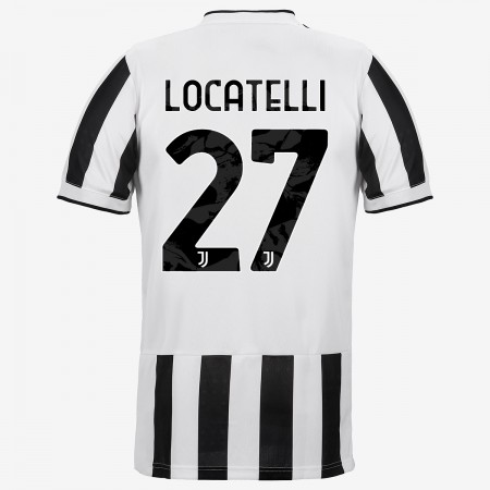 Koszulka Juventus Manuel Locatelli 27 Domowe Stroje Piłkarskie 2021/22 Krótki Rękaw